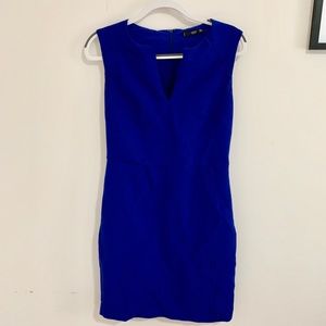 Mango blue pencil cut dress